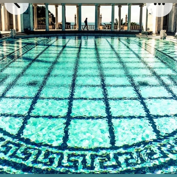 60s HEARST CASTLE Kitsch State Landmark Souvenir Royal Gold Salt Pepper Shakers - Picture 7 of 15